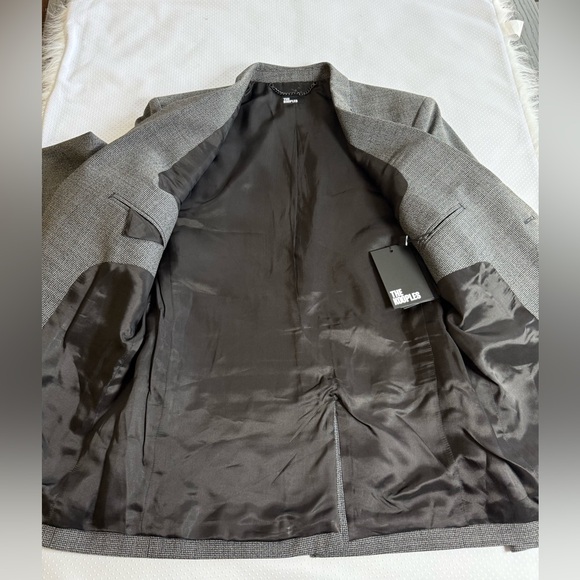 NWT The Kooples Gray Checkered Mens Blazer. Size FR 44, US XS - Picture 8 of 14